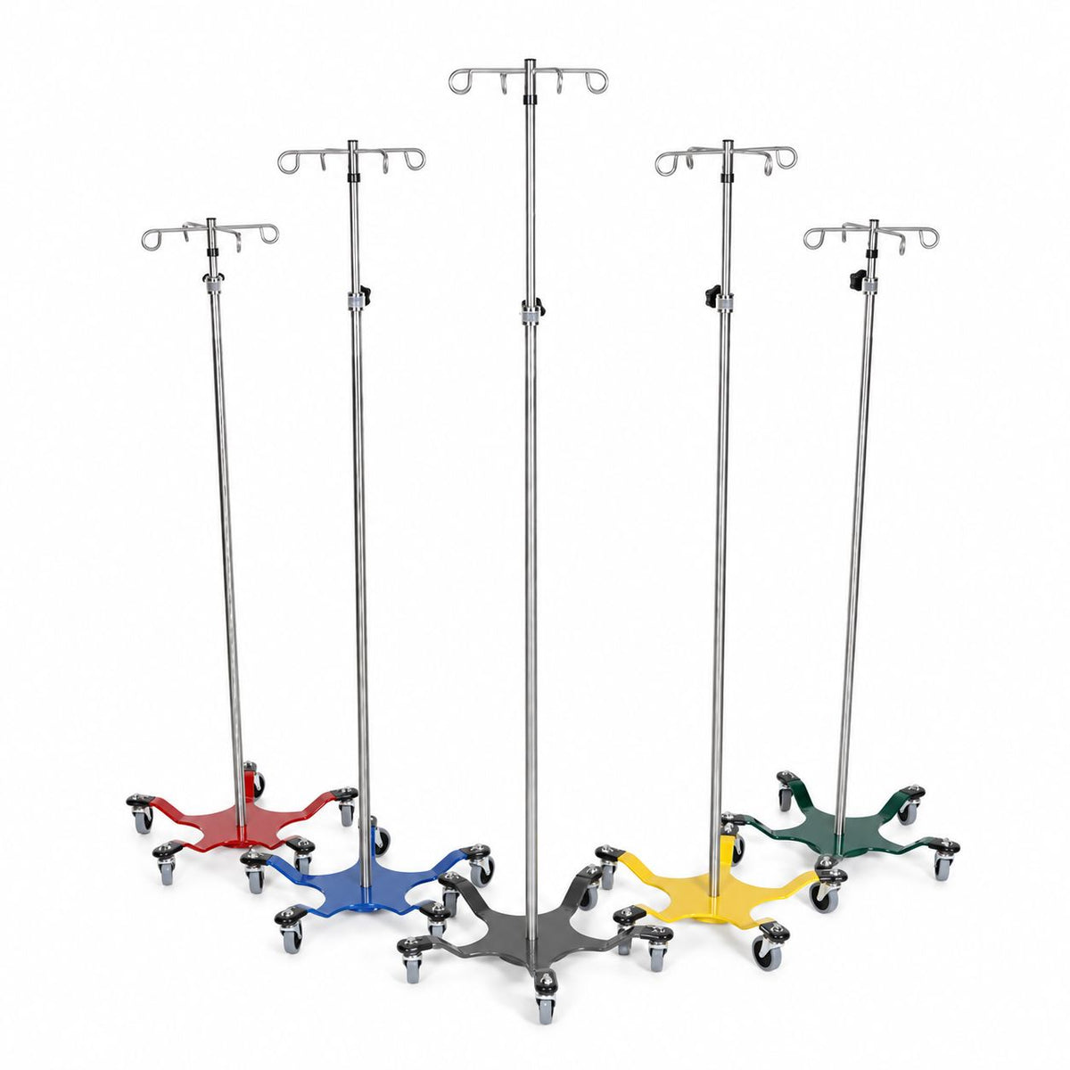 Stainless Steel 5 Leg Spider IV Pole AcralMed 