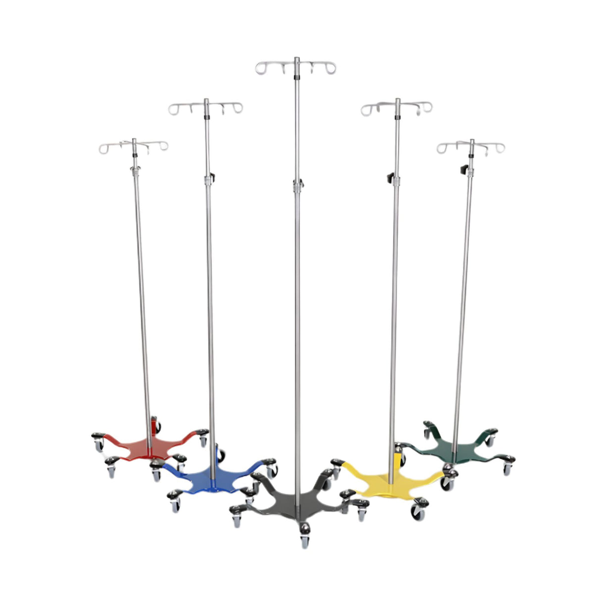 Stainless Steel 5 Leg Spider IV Pole IV Poles AcralMed 