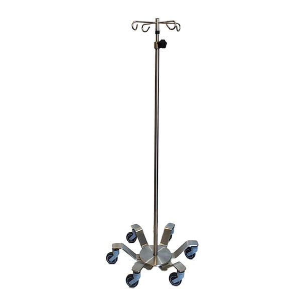 Stainless Steel Base 6 Leg IV Pole AcralMed 