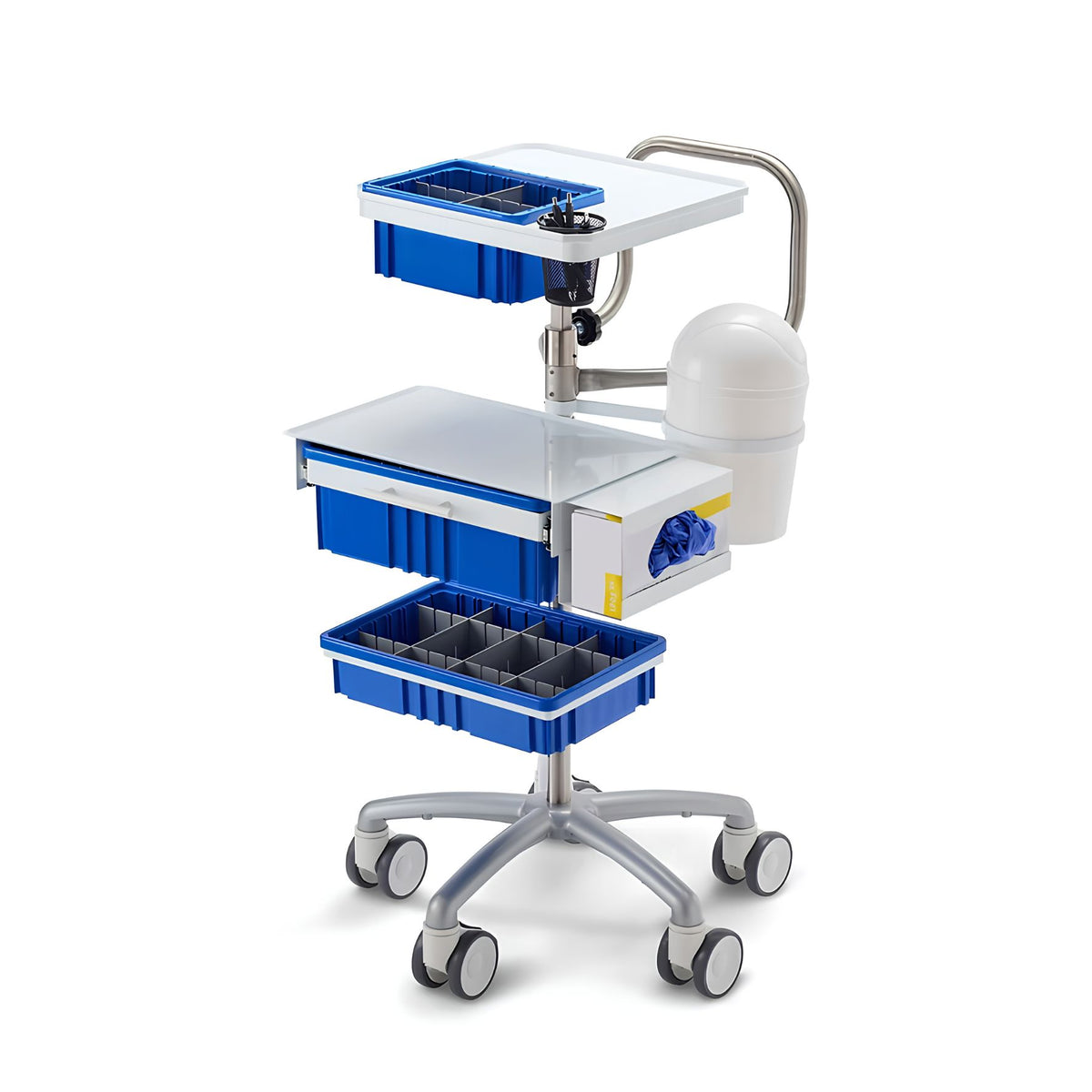 Standard Medical Procedure Cart 16" X 16" Medical Cart CENTiCARE 