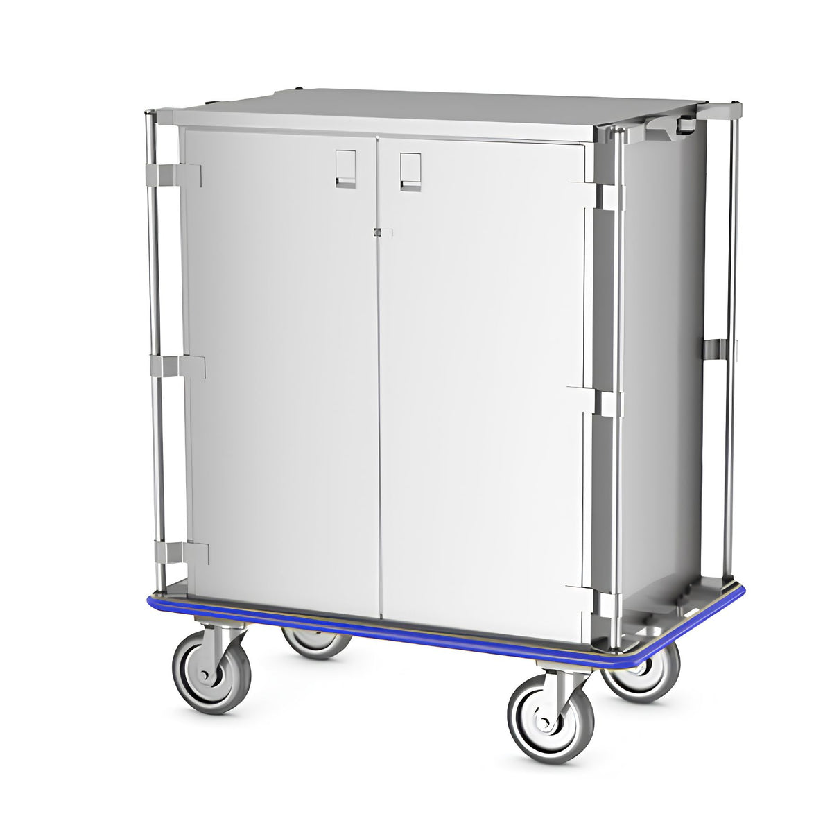 Closed Case Cart- Vertical Handles Stainless Solutions Mac Medical 28 x 48 x 54 