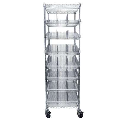 Modular Wire Cart, 24" deep Open Storage Acart 