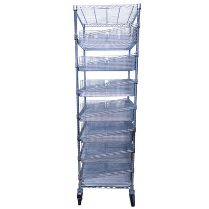 Modular Wire Cart, 24" deep Open Storage Acart 