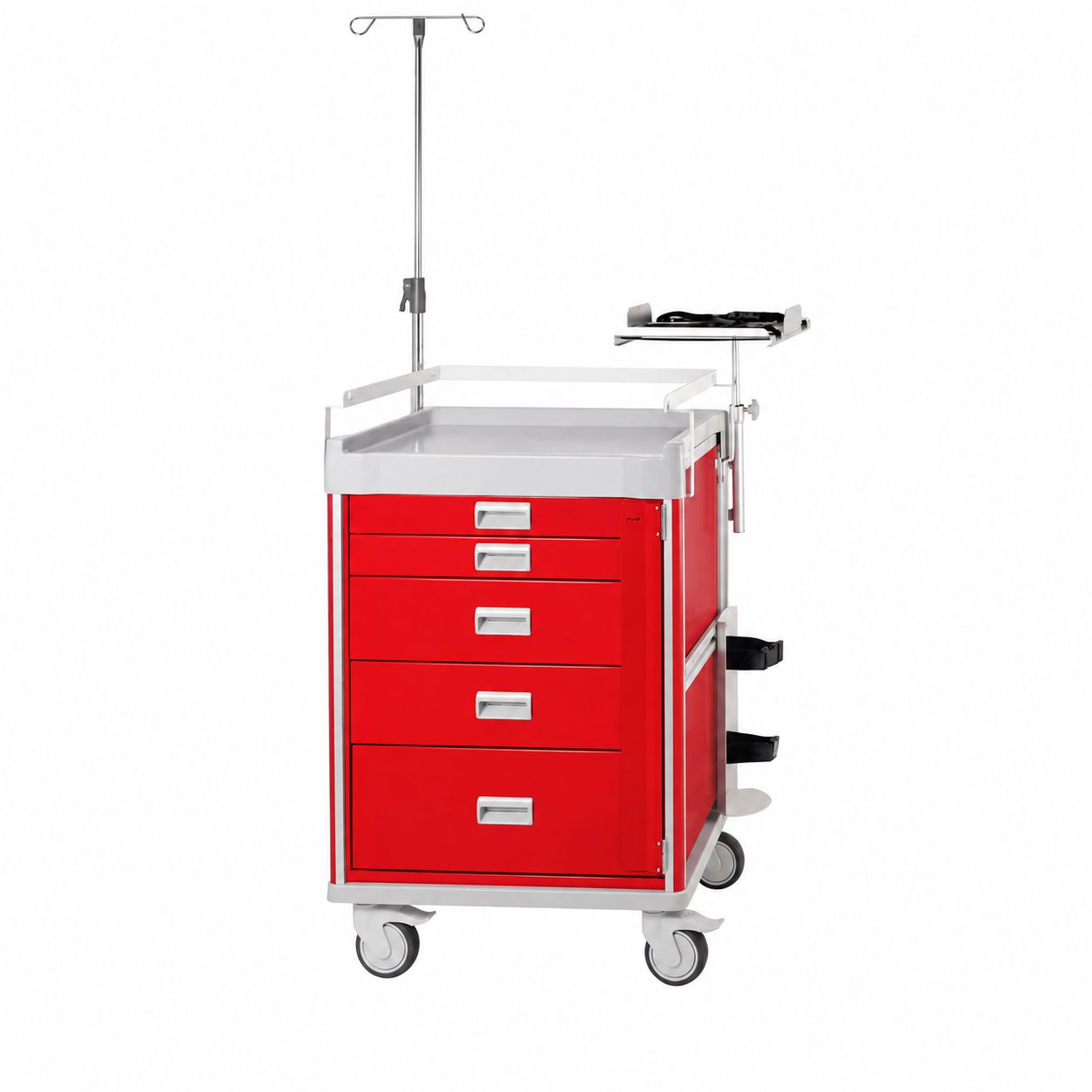 Crash Cart Treatment & Procedure Carts Acart 3-3-6-6-9 Crash Cart with accessory package 