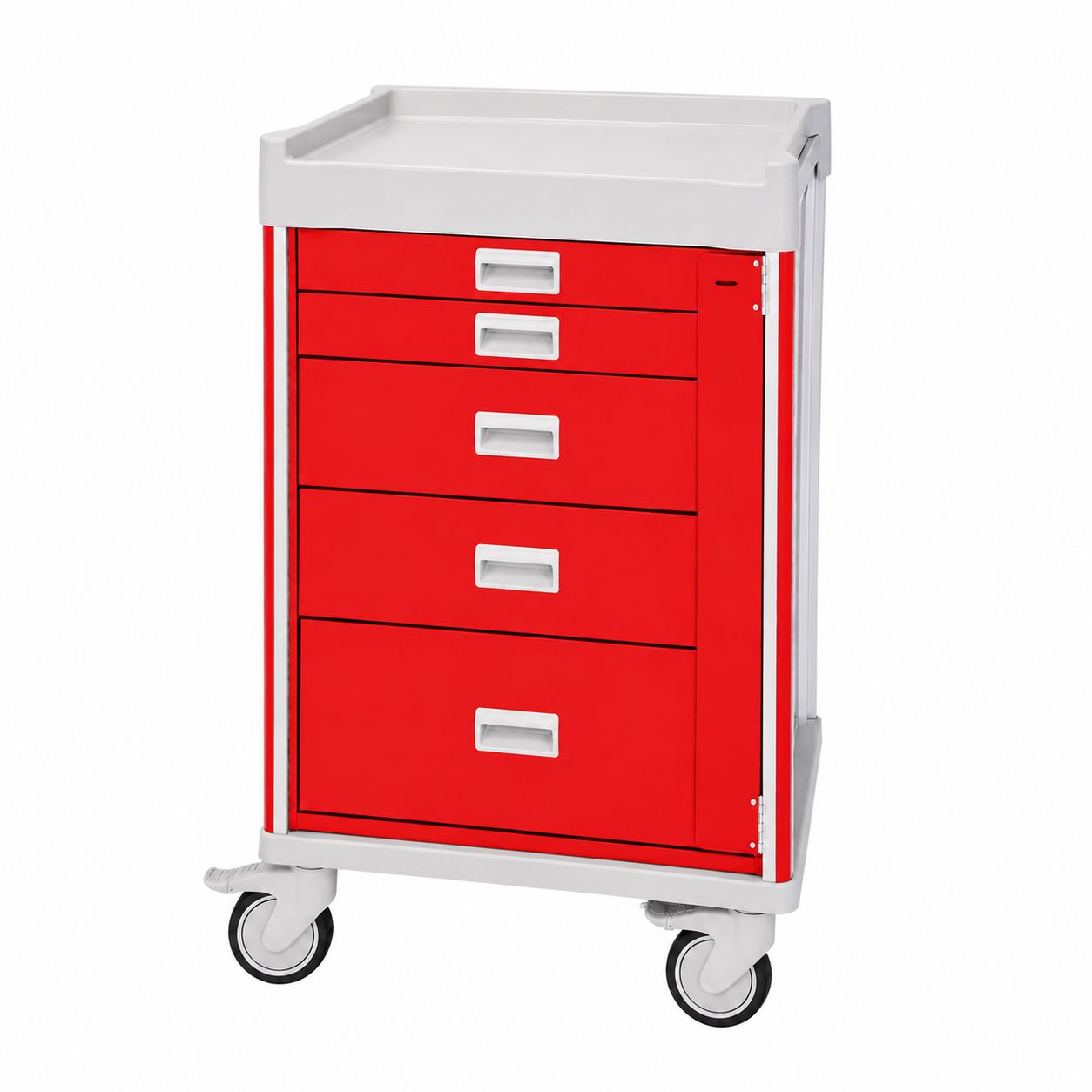 Crash Cart Treatment & Procedure Carts Acart 3-3-6-6-9 Crash Cart with long breakaway lock no accessories 