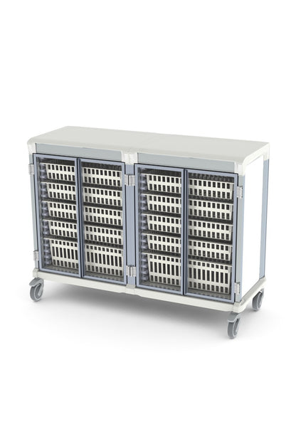 42"H Mobile Storage Cart Enclosed Storage Pegasus 