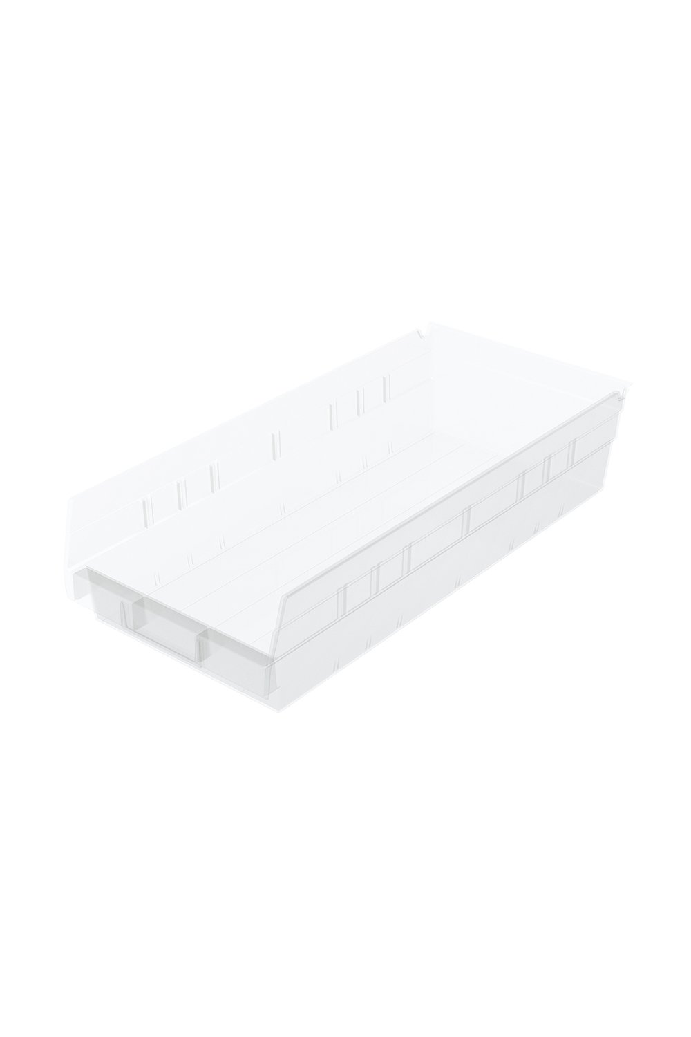 Shelf Bin for 18"D Shelves Bins & Containers Acart 17-7/8'' x 8-3/8'' x 4'' Clear 