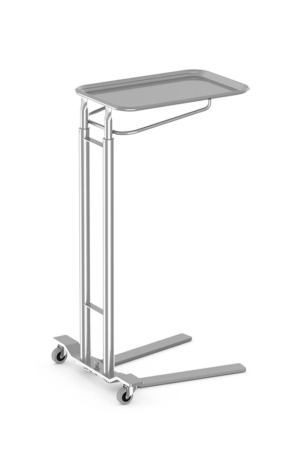 Mayo Stand Stainless Solutions Acart 19-1/8" x 12-5/8" x 36"W-58"H Foot Operated 13" x 19"