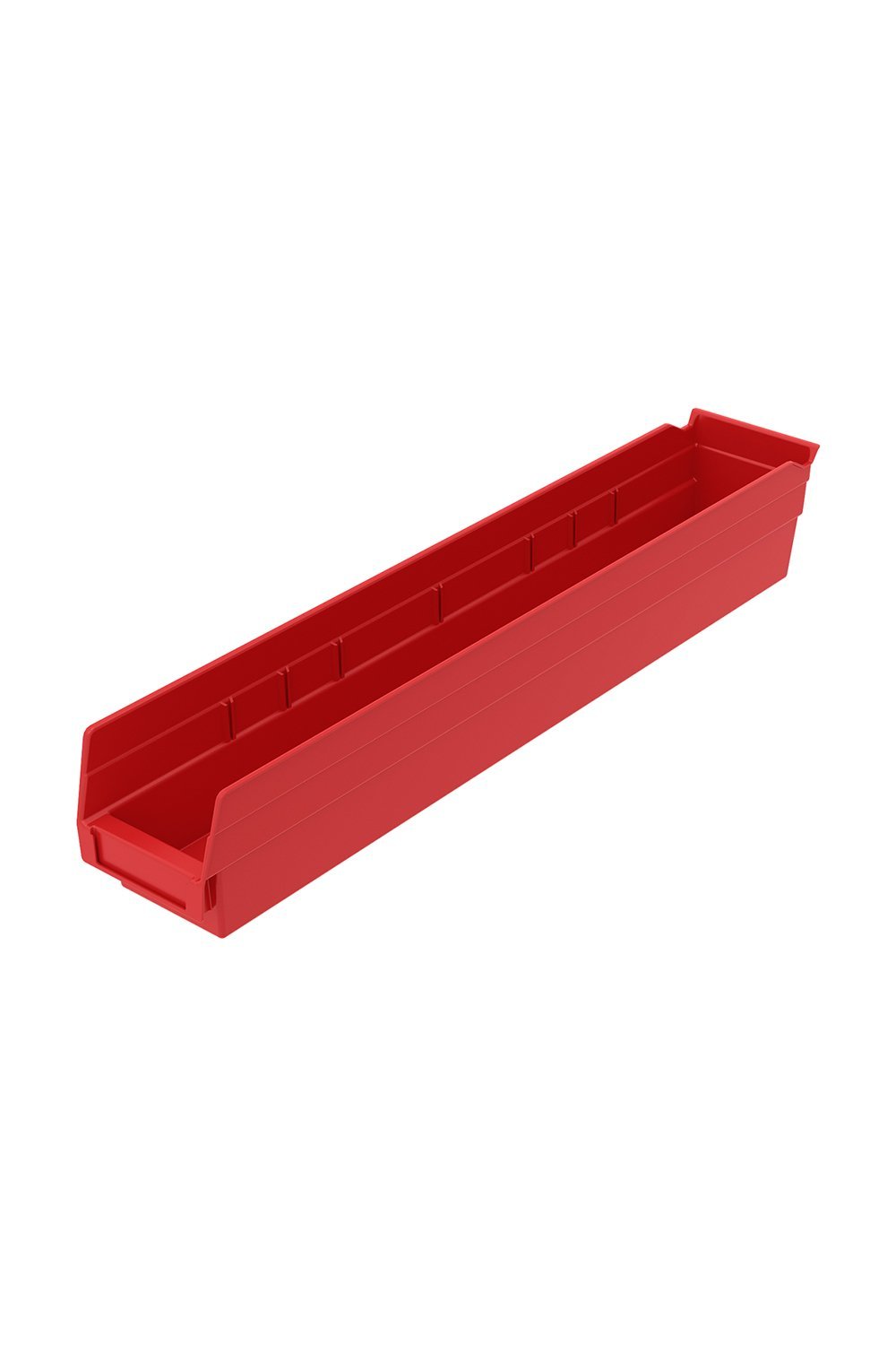 Shelf Bin for 24"D Shelves Bins & Containers Acart 23-5/8'' x 4-1/8'' x 4'' Red 