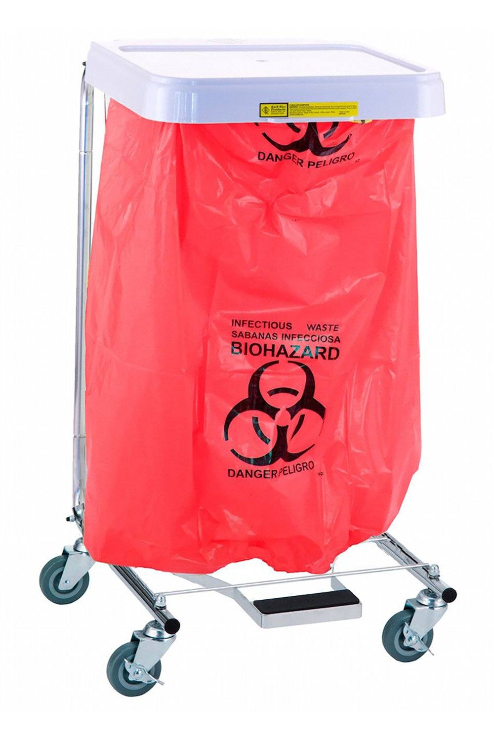 Biohazardous Waste Disposable Poly-Liner Bag Infection Control & Housekeeping R&B 