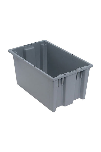 Stack and Nest Tote Bins & Containers Acart 18"L x 11"W x 9"H Gray 