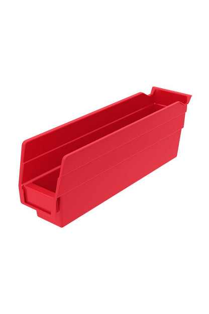 Shelf Bin for 12"D Shelves Bins & Containers Acart 11-5/8'' x 2-3/4'' x 4'' Red 