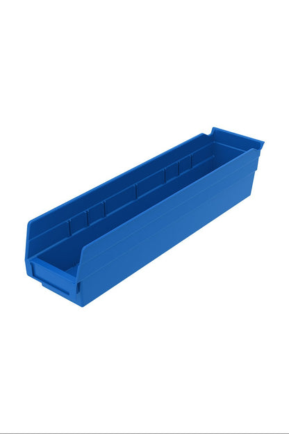 Shelf Bin for 18"D Shelves Bins & Containers Acart 17-7/8'' x 4-1/8'' x 4'' Blue 