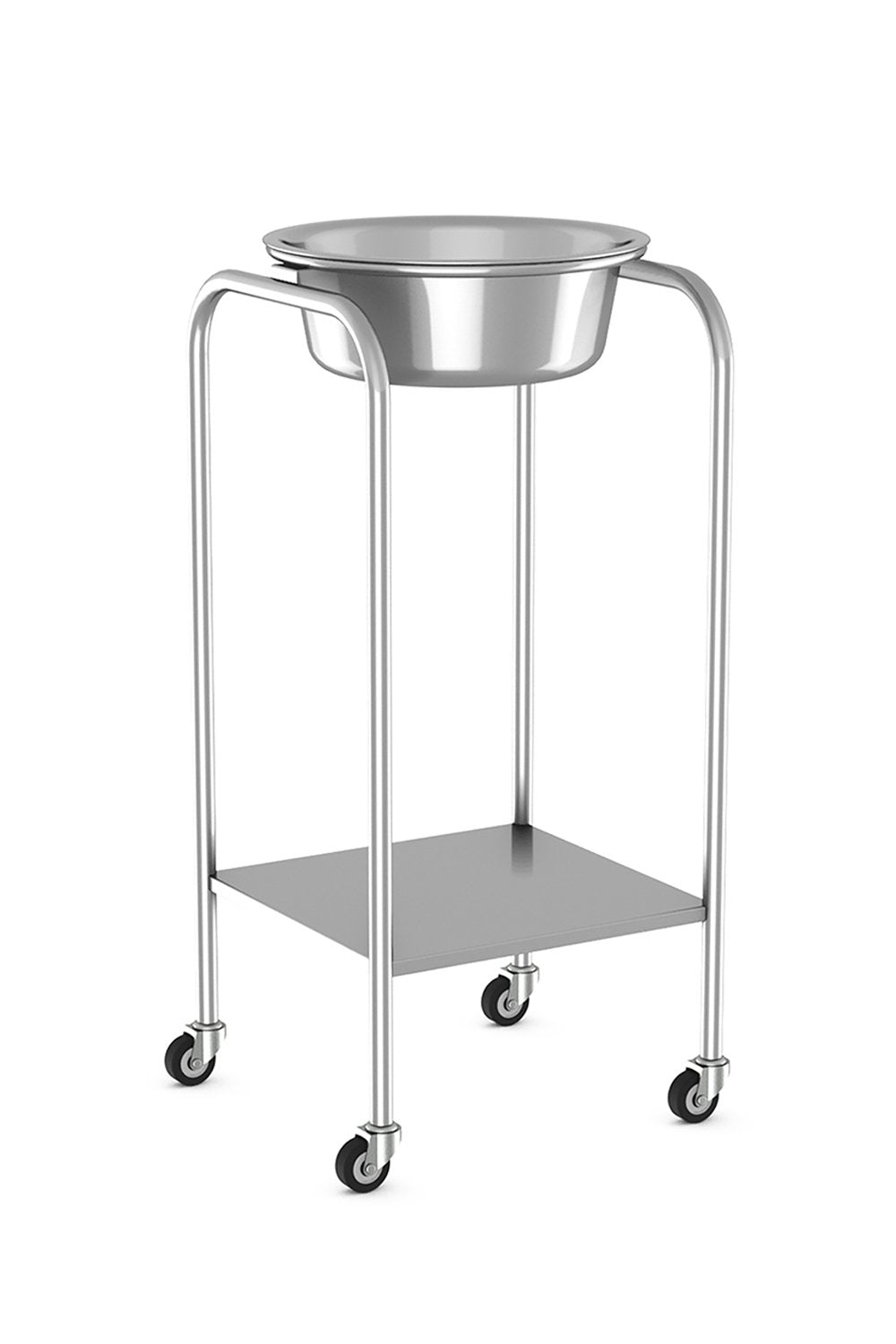 Solution Stand Stainless Solutions Acart 14"D x 14"W x 34"H 9-1/2 Quart Basin with Lower Shelf 