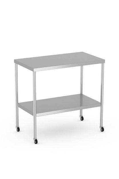 Stainless Steel Table Stainless Solutions Macmedical 20"D x 36"W x 34"H Under-shelf 