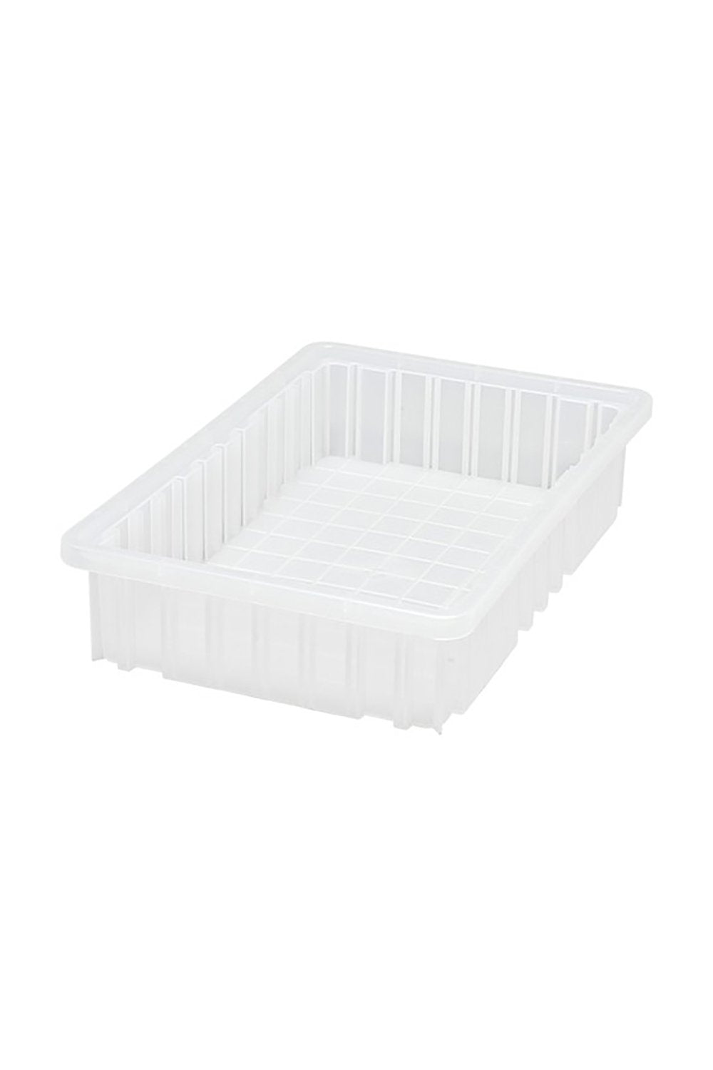 Clear View Dividable Grid Container Bins & Containers Acart 16-1/2"L x 10-7/8"W x 3-1/2"H Clear 