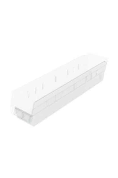 Shelf Bin for 18"D Shelves Bins & Containers Acart 17-7/8'' x 4-1/8'' x 4'' Clear 
