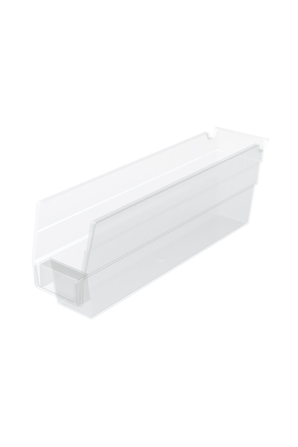 Shelf Bin for 12"D Shelves Bins & Containers Acart 11-5/8'' x 2-3/4'' x 4'' Clear 