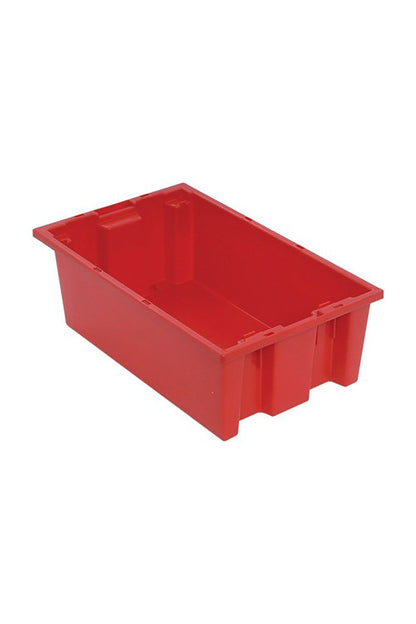 Stack and Nest Tote Bins & Containers Acart 18"L x 11"W x 6"H Red 