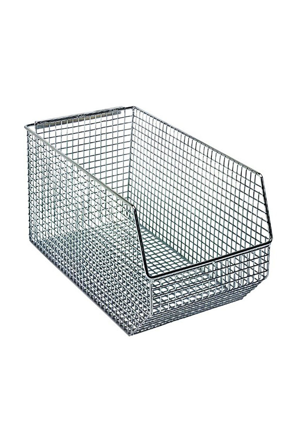 Mesh Stack and Hang Bin Bins & Containers Acart 14-1/2"L x 8"W x 7"H Black 