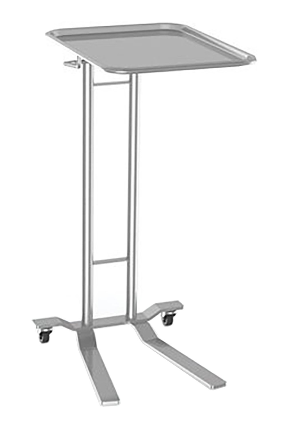 Fixed Height Mayo Stand, Dual Post Stainless Solutions Macmedical 