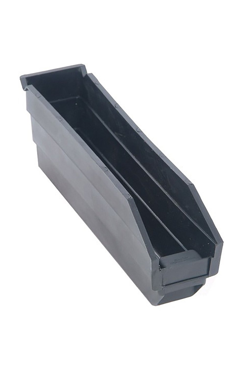 Recycled Shelf Bin Bins & Containers Acart 11-5/8'' x 2-3/4'' x 4'' Black 