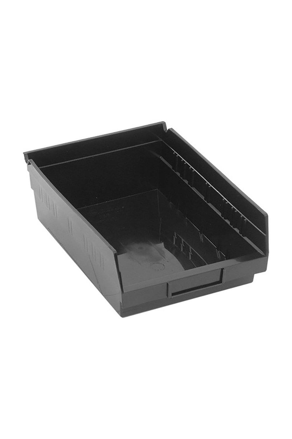 Recycled Shelf Bin Bins & Containers Acart 11-5/8'' x 8-3/8'' x 4'' Black 