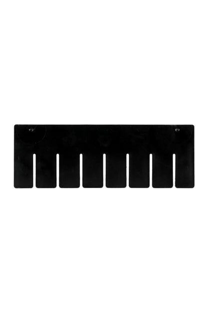 Dividable Grid Container Short Divider Bins & Containers Acart 9-3/4"L x 3"H Black 