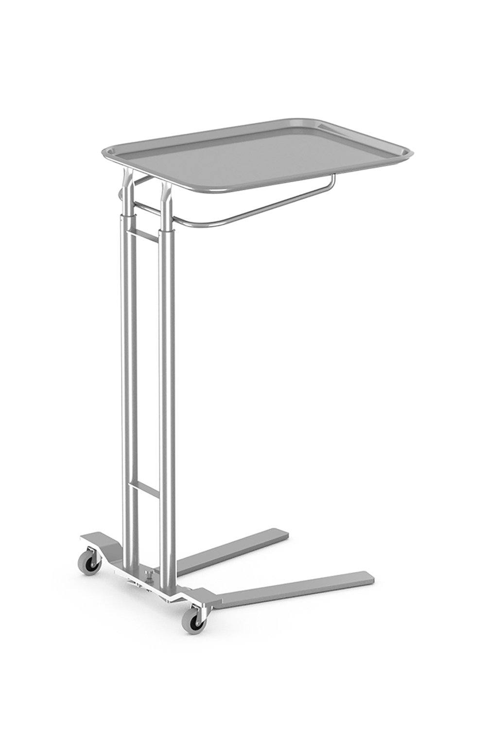 Mayo Stand Stainless Solutions Acart 16-1/4"D x 21-1/4"W x 36"W-58"H Foot Operated 16" x 21"