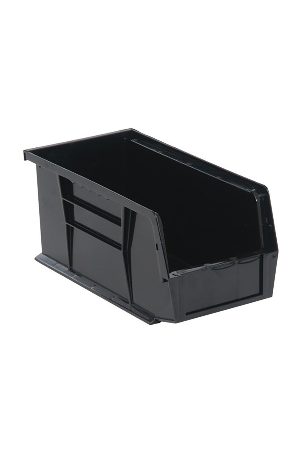 Recycled Ultra Hang and Stack Bin Bins & Containers Acart 10-7/8"L x 5-1/2"W x 5"H Black 