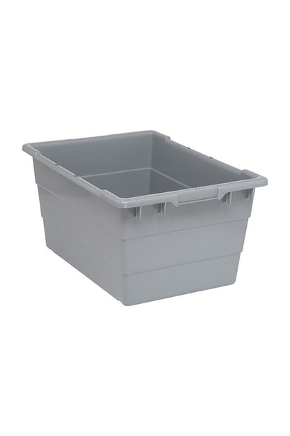 Cross Stack Tub Bins & Containers Acart 23-3/4"L x 17-1/4"W x 12"H Gray 